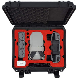 MC-CASES® Custodia compatta per DJI Mini 2 e accessori - Per Flymore combo senza protezioni per le eliche - Impermeabile - Molto robusto - Made in Germany