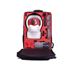 MC-CASES® Zaino da trasporto per DJI Mavic 2 & DJI Goggles e DJI Standard e anche Smart Controller - Spazio per 4 batterie e accessori di MC-CASES - Con mantellina antipioggia