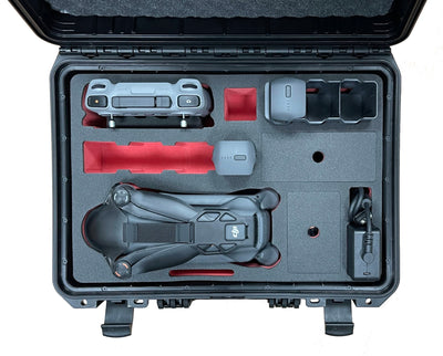 MC-CASES® Custodia per DJI Mavic 3 - Explorer Edition - con molto spazio per gli accessori - Made in Germany